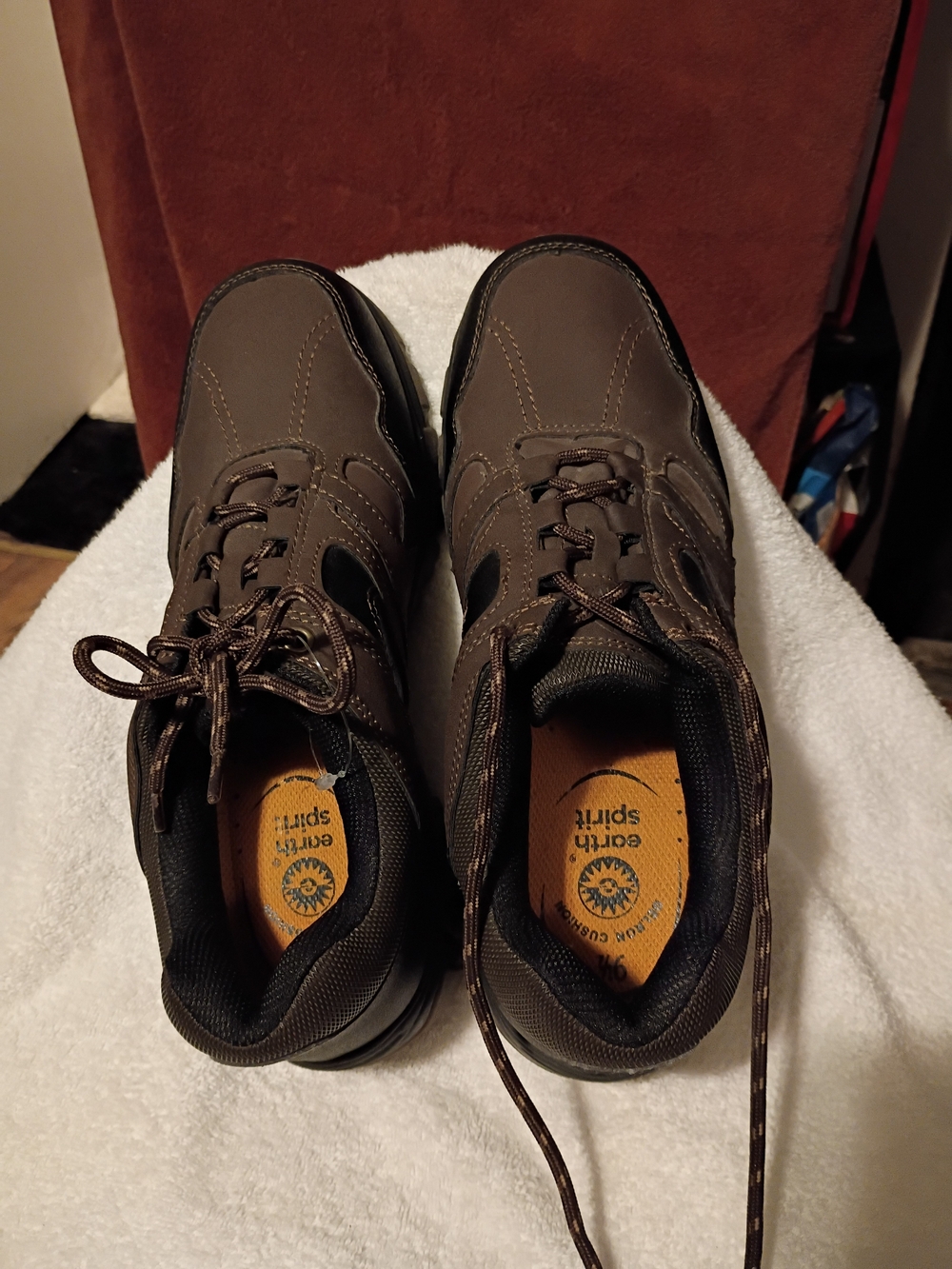 Earth Spirit Men's Brown Casual Lace-Up Shoes